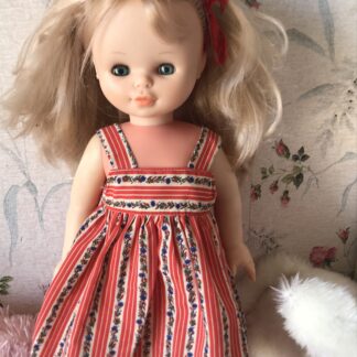 ✨ Poupée Vintage Sally de Famosa 50 cm - Années 70 - Robe d'Origine ✨