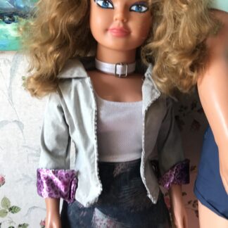 👑 Rareté / Variante Grande Poupée Marcheuse Type Barbara de Jesmar 80 cm - Blonde Wavy 👑