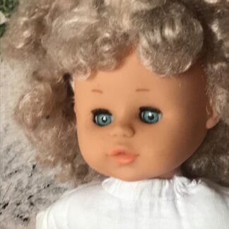 ✨ Poupée Vintage à Corps Souple 39 cm - Blonde aux Yeux Dormeurs Bleus ✨
