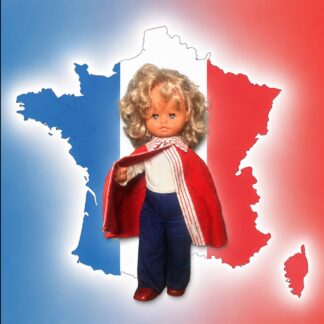 poupée Française en bleu blanc rouge